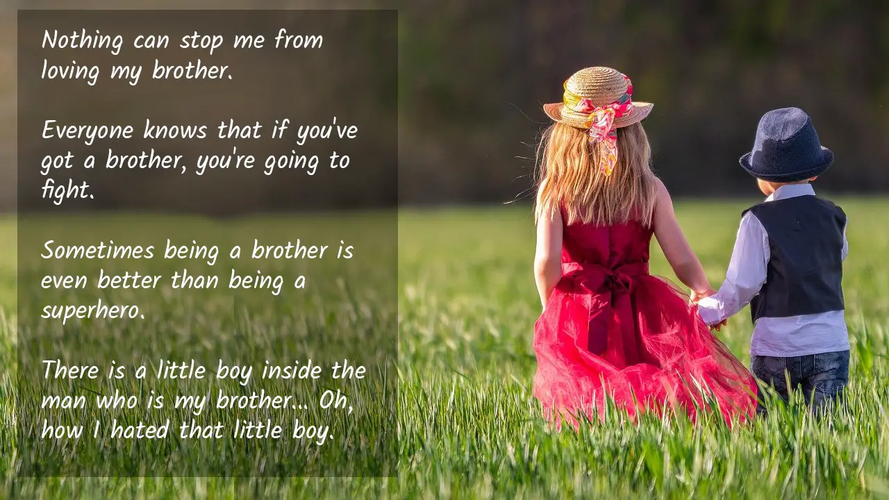 funny brother sister sayings