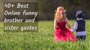 40+ Best Online funny brother and sister quotes