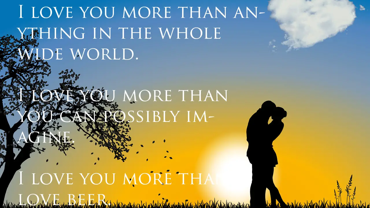 I love you more than anything quotes for him