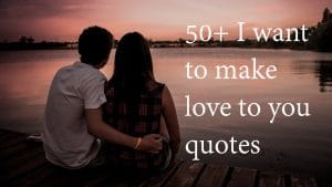 50+ I want to make love to you quotes