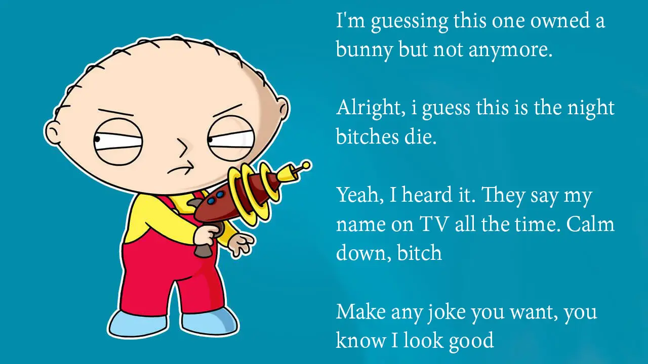 Funny Stewie Gif When He Hits His Head on Roof - Juarez Theady