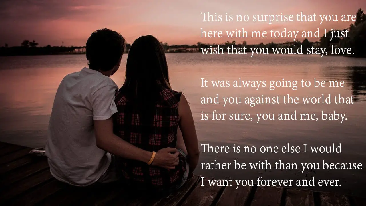 will you love me forever quotes