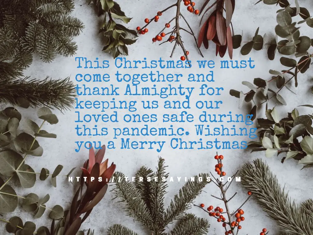 Christmas quotes amidst pandemic