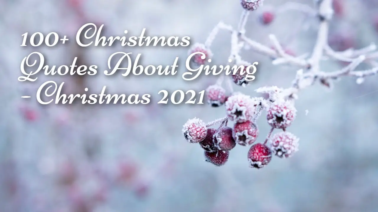 Christmas Quotes about giving gifts