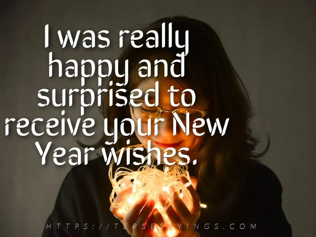 New Year Wishes Reply