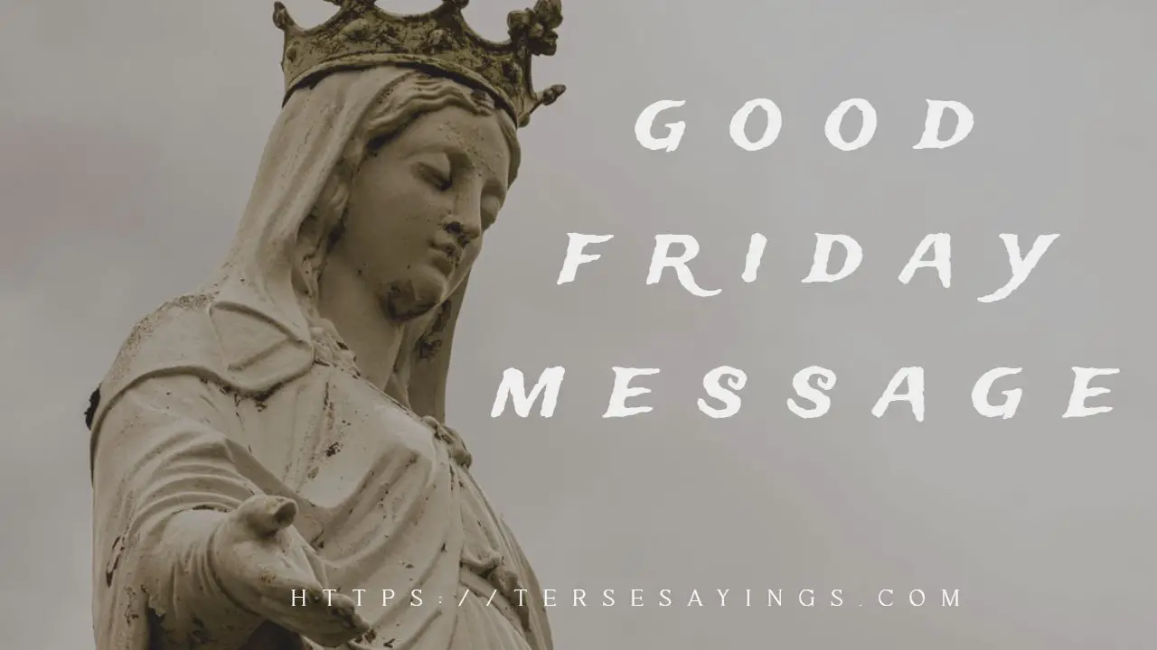 Good friday message