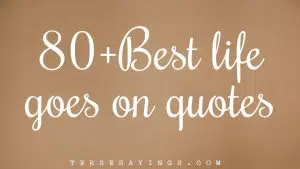 80+ Best life goes on quotes