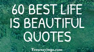 LIFE IS BEAUTIFUL QUOTES