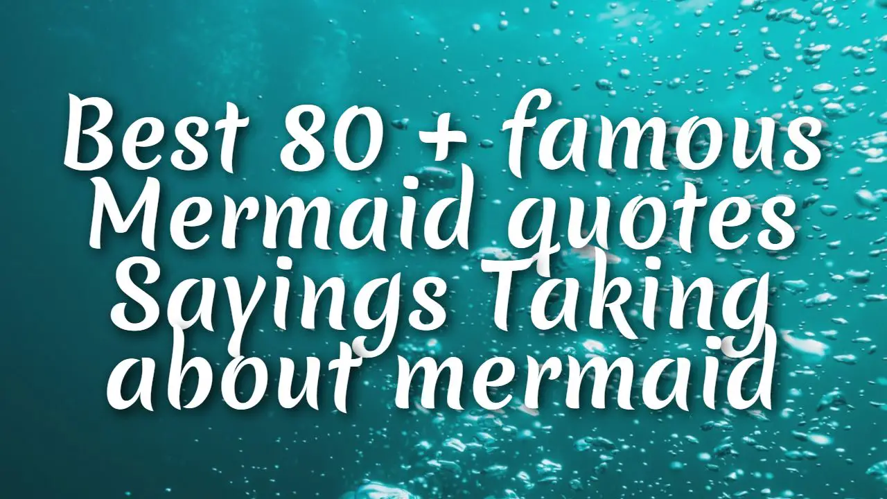 Best 80 + famous Mermaid quotes Sayings Taking about mermaid