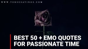 Best 50 + Emo Quotes for Passionate Time