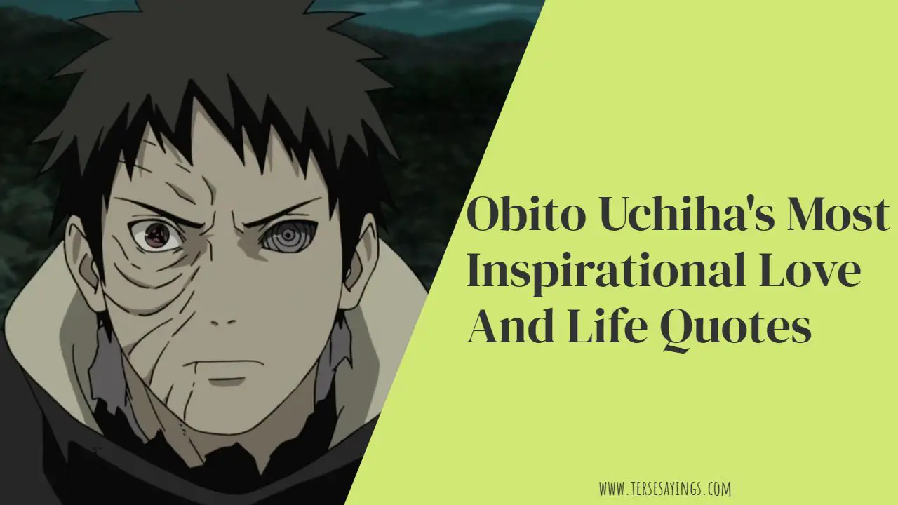 Obito Uchiha-“There is no such thing as peace in this world—that