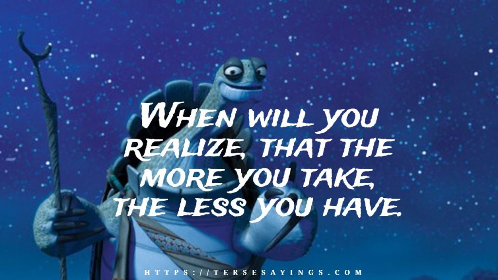 Master Oogway Quotes