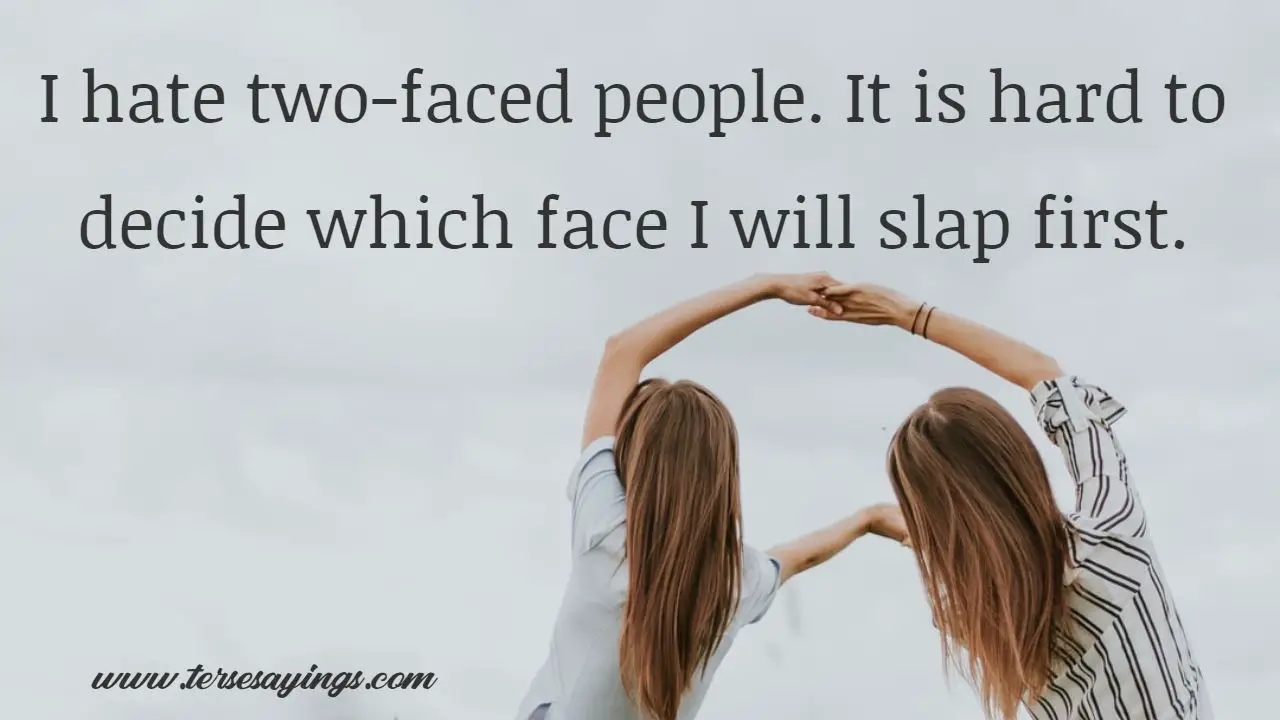 quotes about two faced people