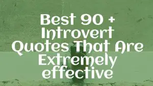 Best 90 + Introvert Quotes That Are Extremely effective