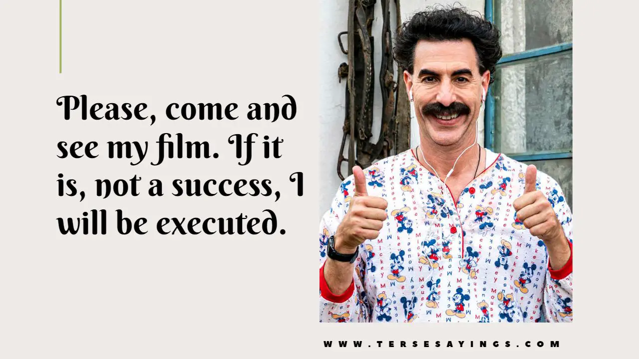 Borat Quotes Great Success