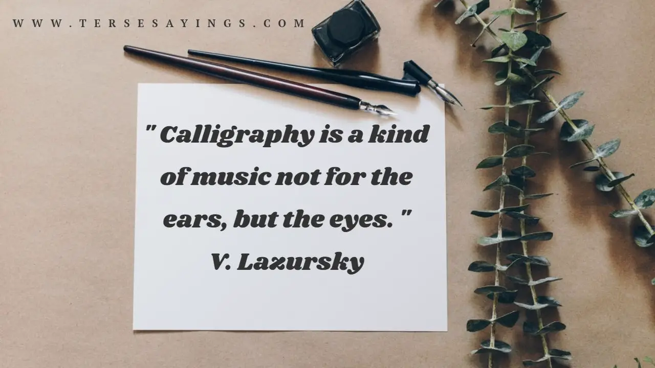 Calligraphy Quotes About Life