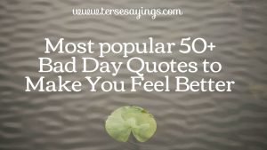 Most popular 50+ Bad Day Quotes to Make You Feel Better