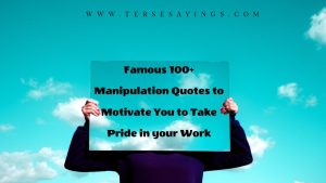 Famous 100+ Manipulation Quotes to Motivate You to Take Pride in your Work