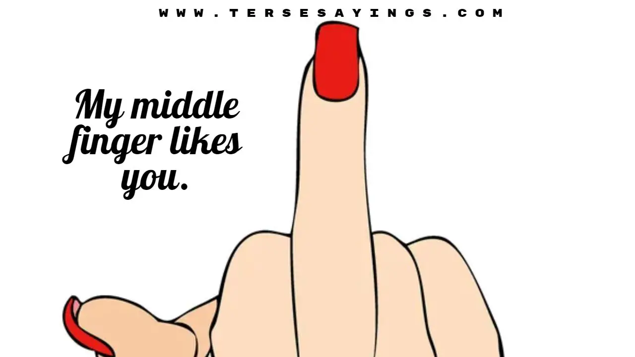 Middle Finger Fuck You Quotes