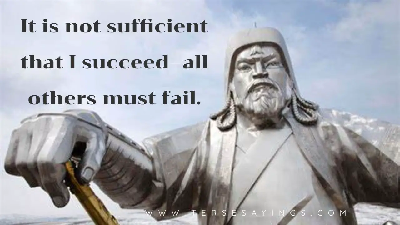 Genghis Khan Quote Enemies
