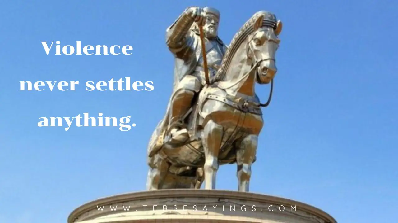 Genghis Khan Quote Happiness