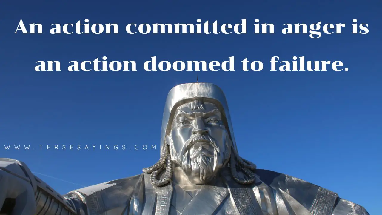 Genghis Khan Quotes in Mongolian