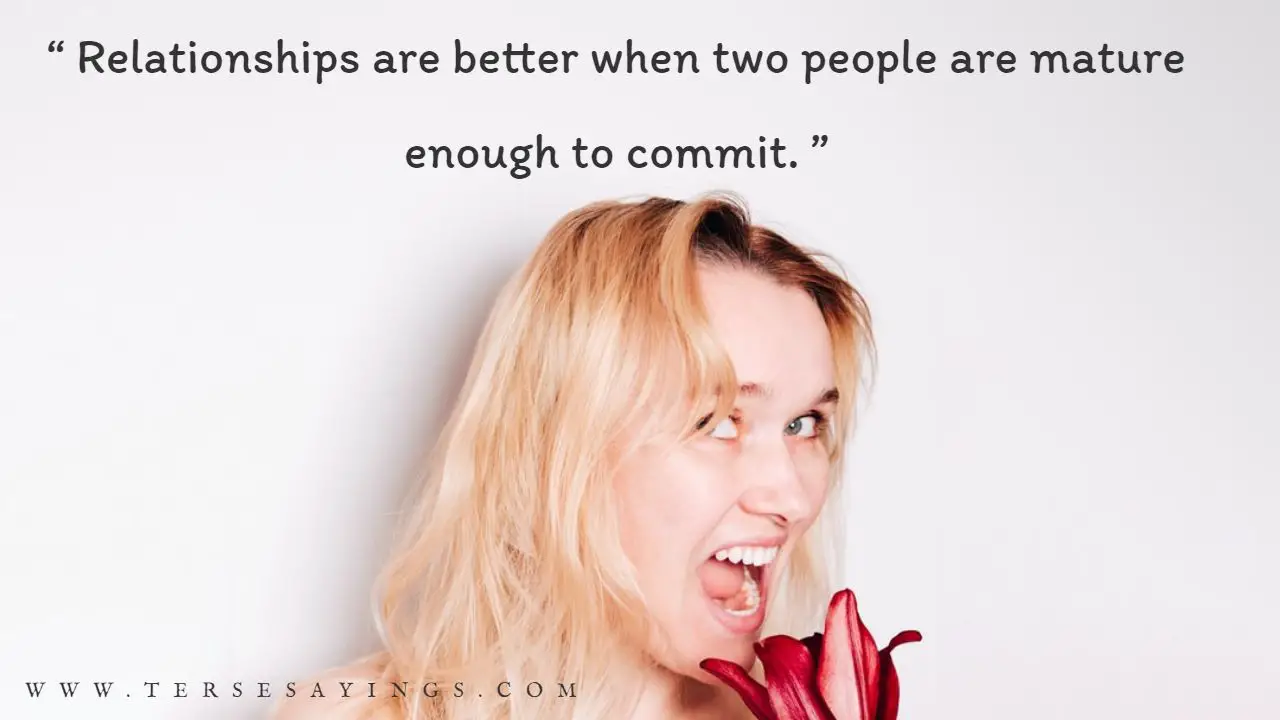 Maturity Quotes in Relationship