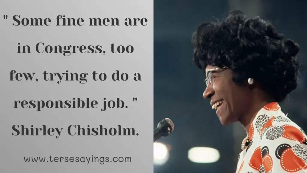 Shirley Chisholm Quotes