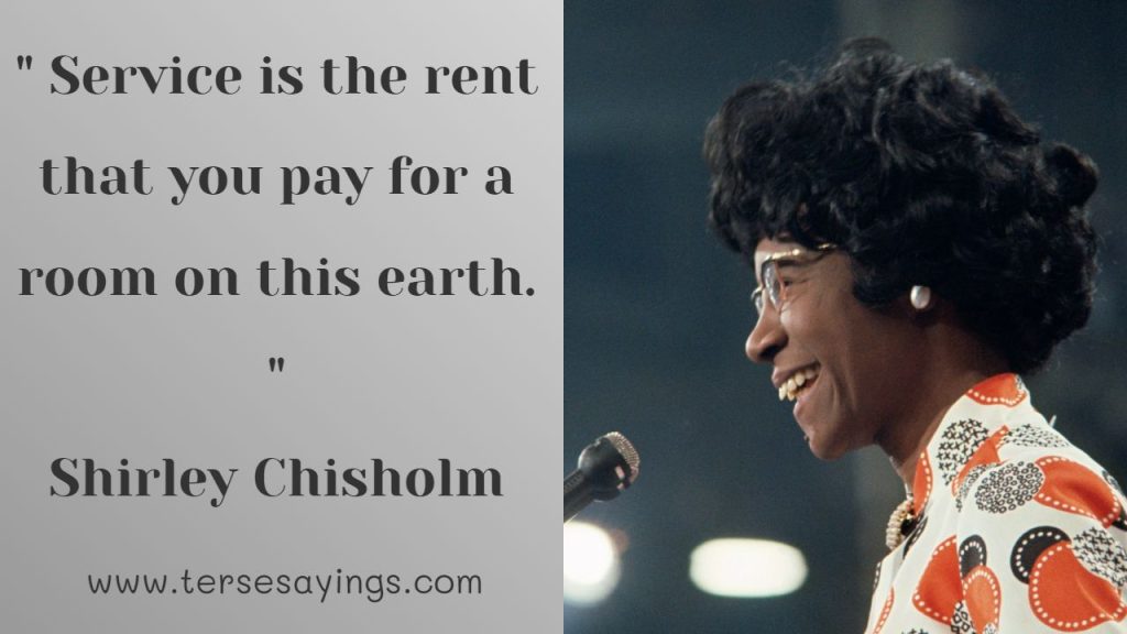 Shirley Chisholm Quotes