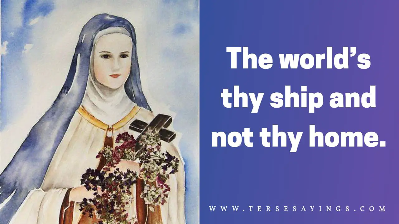 St Therese of Lisieux Quotes on Death