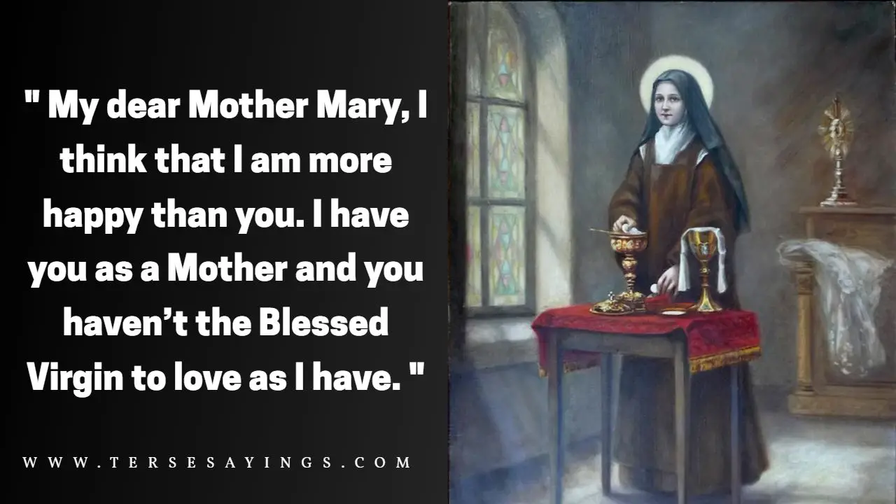 St Therese of Lisieux Quotes on Mary