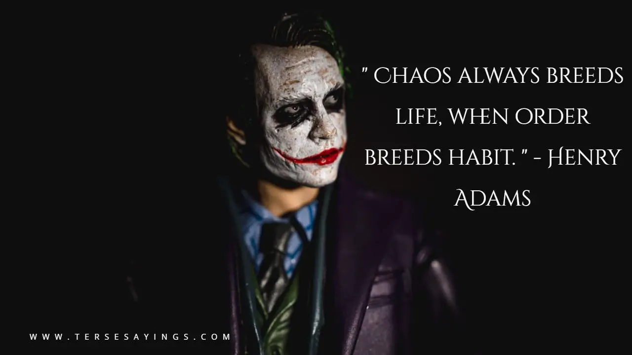 Chaos Quotes Joker
