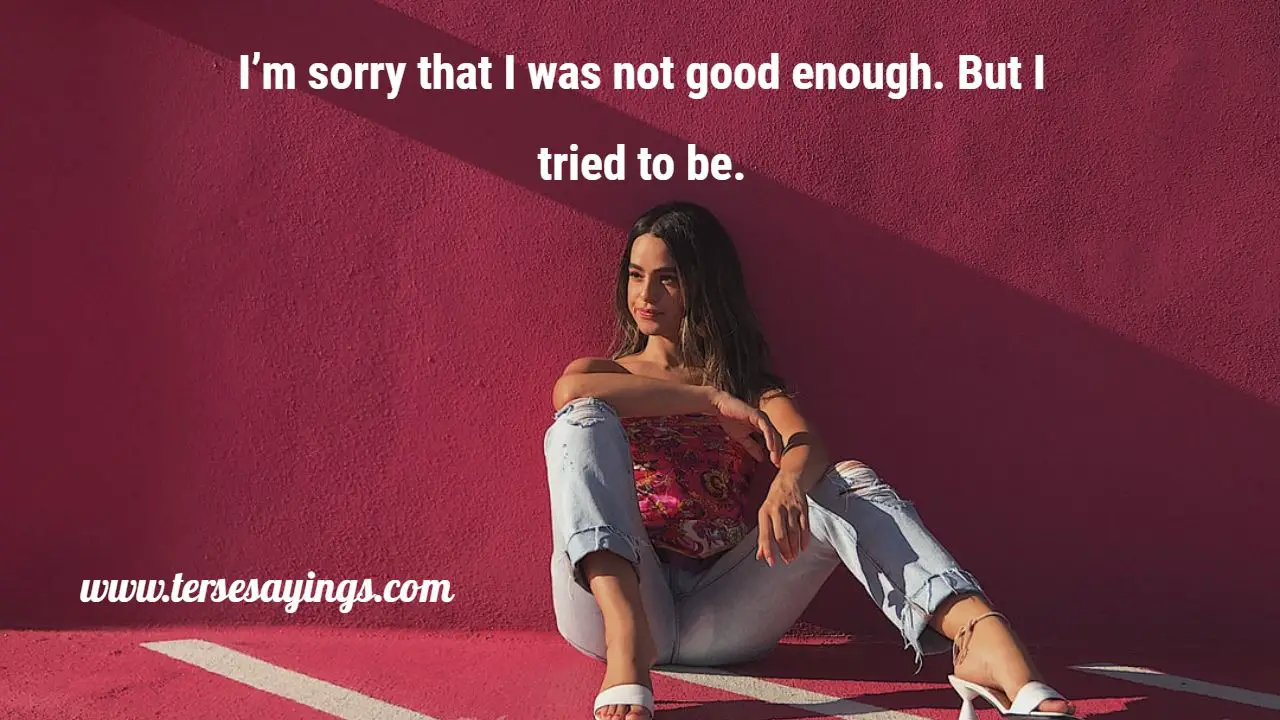 Not Good Enough Relationship Quotes