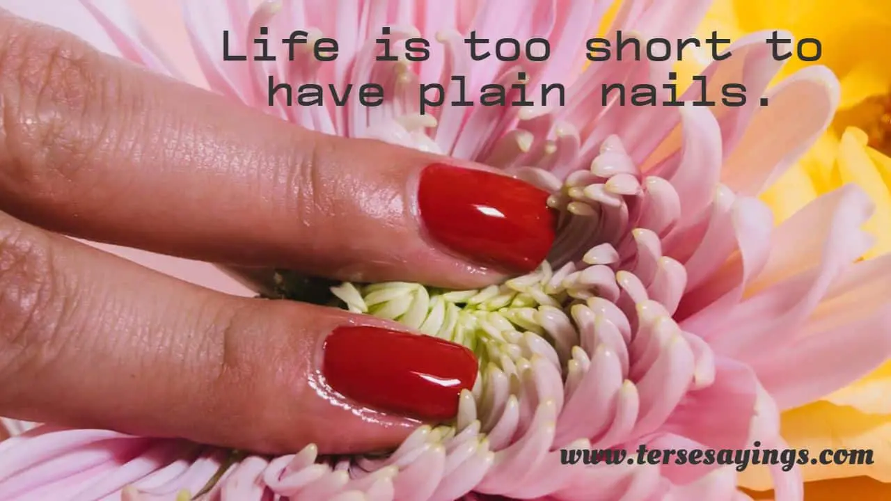 Red Nail Quotes For Instagram