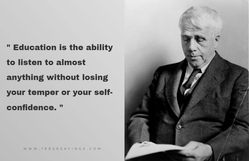 Robert Frost Quotes on Education