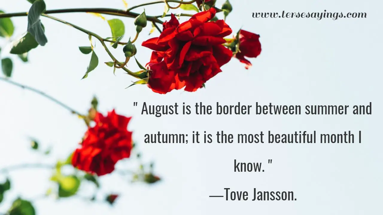 August Quotes and Poems