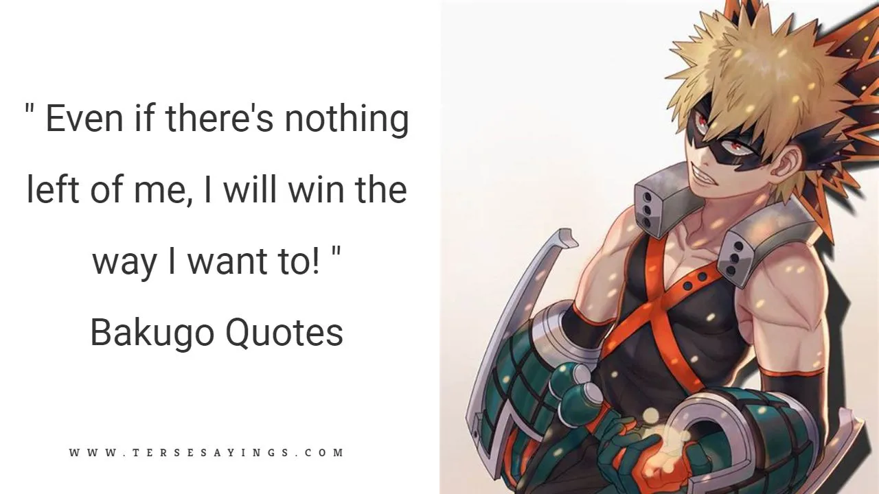 Funny Bakugo Quotes