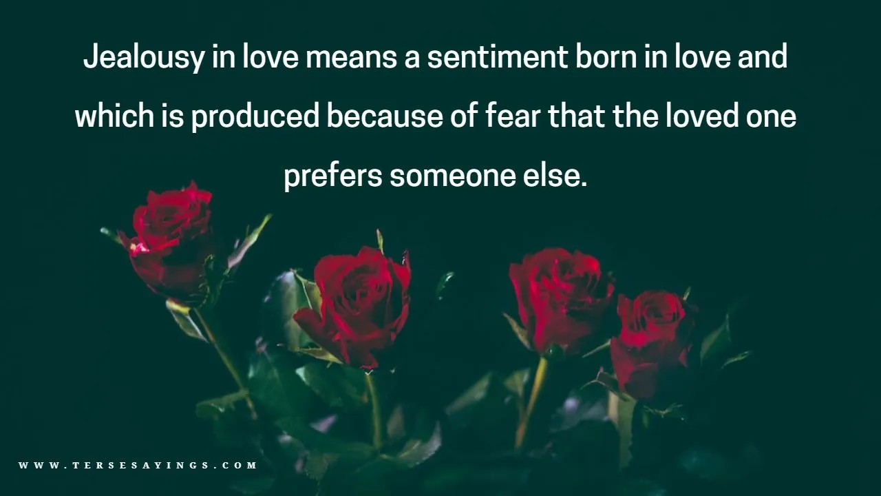 Jealousy Quotes about Love