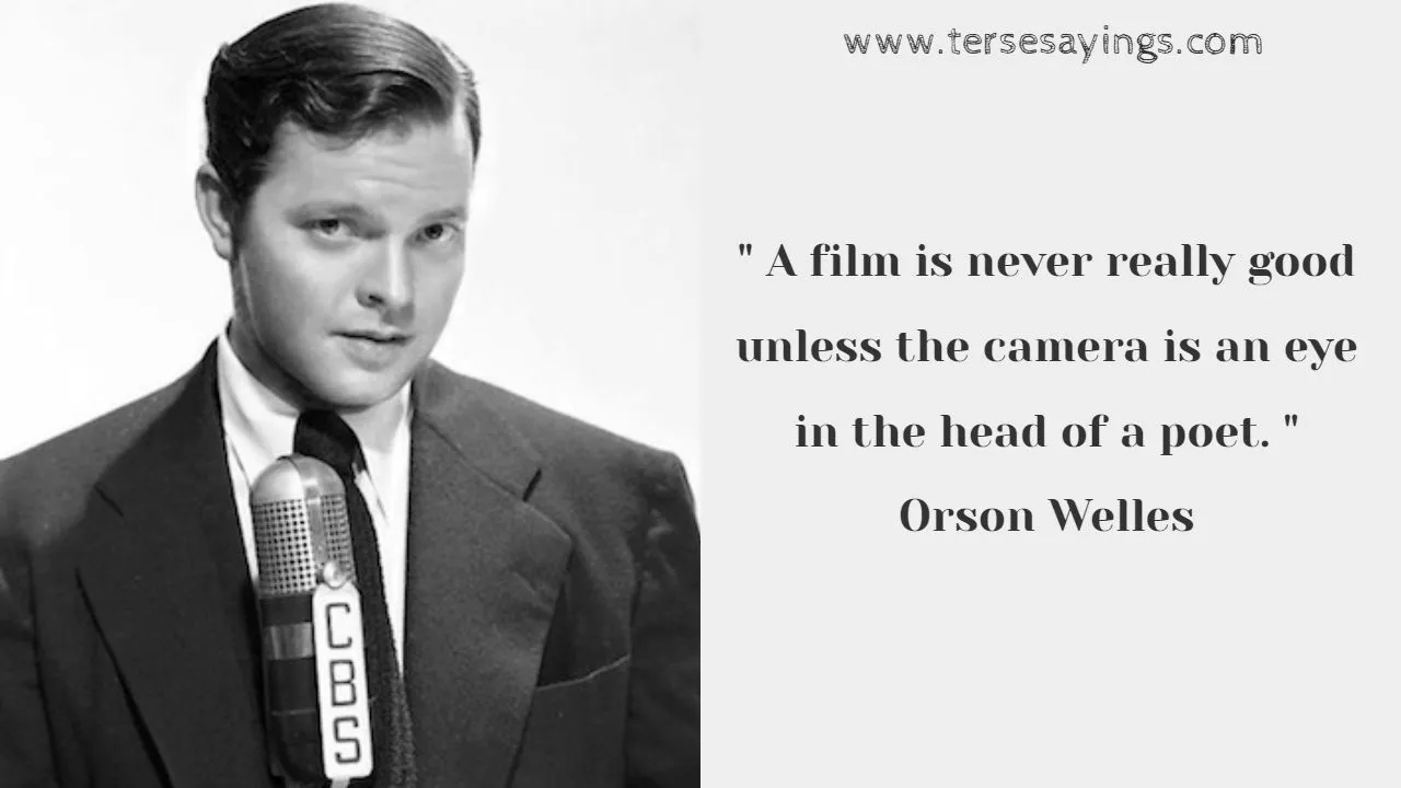 Orson Welles Quote We're Born Alone