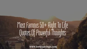 Most Famous 50+ Right To Life Quotes Of Powerful Thoughts