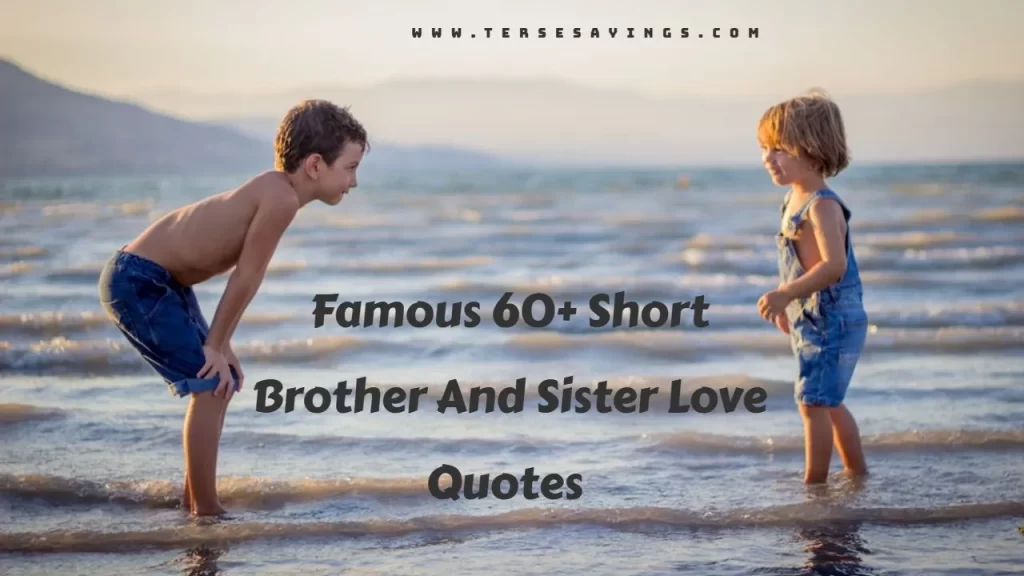 Short Brother And Sister Love Quotes