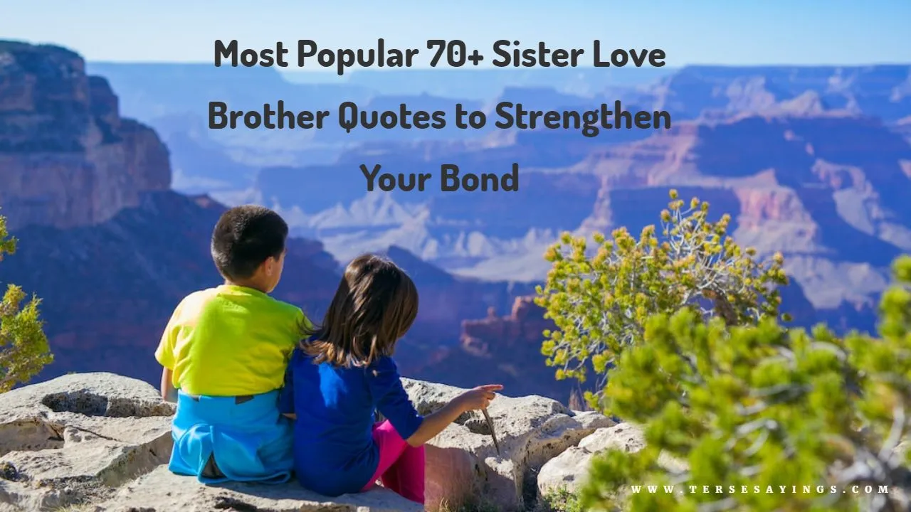 Sister Love Brother Quotes