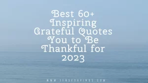 Best 60+ Inspiring Grateful Quotes You to Be Thankful for 2023